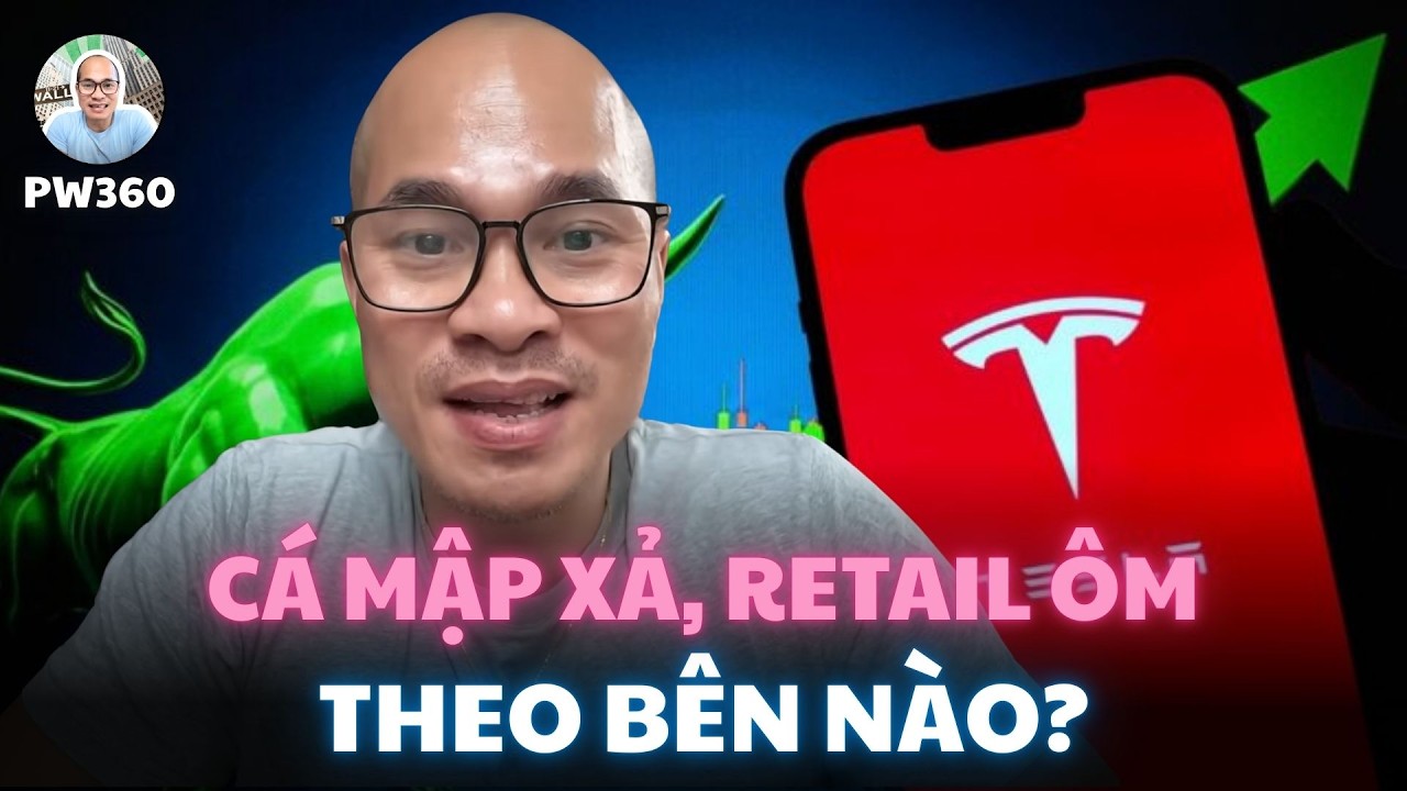 Tesla: Cá Mập Bán Ồ Ạt, Nhà Đầu Tư Cá Nhân Mua Khủng. Vì Sao? Ai Sẽ Thắng?