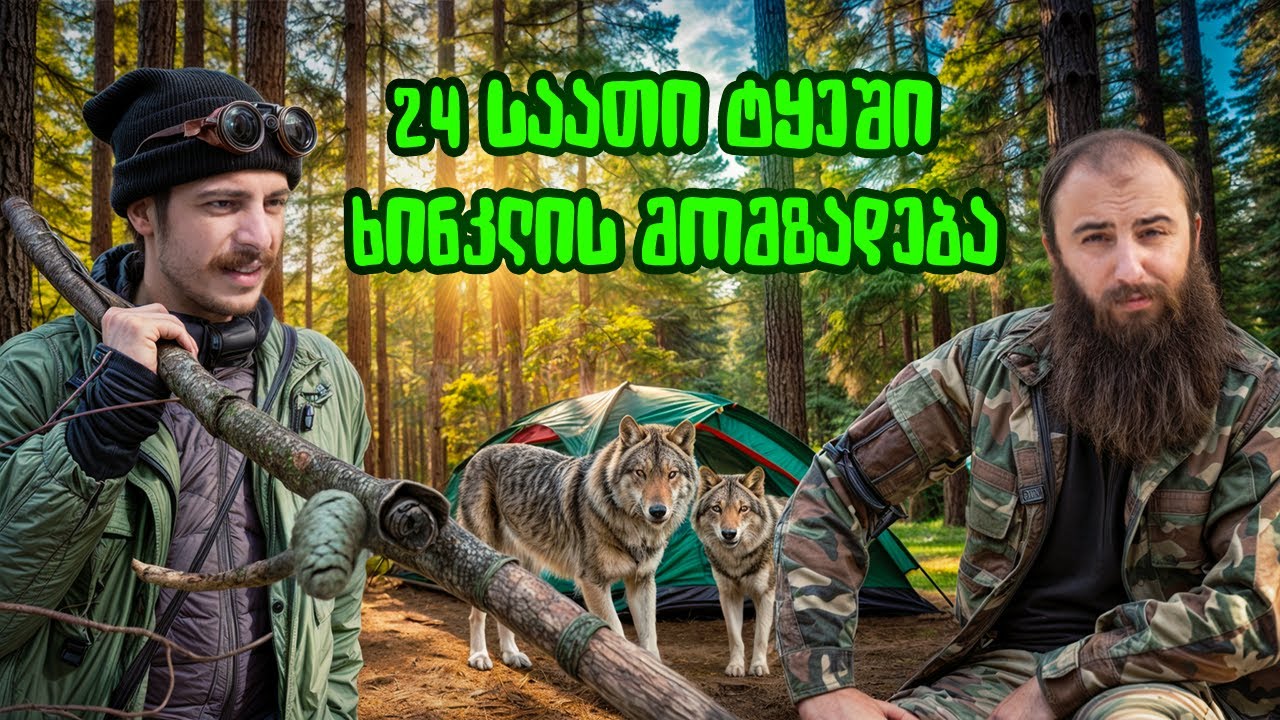 24 საათი ტყეში ხინკლის მომზადება და თვითგადარჩენა