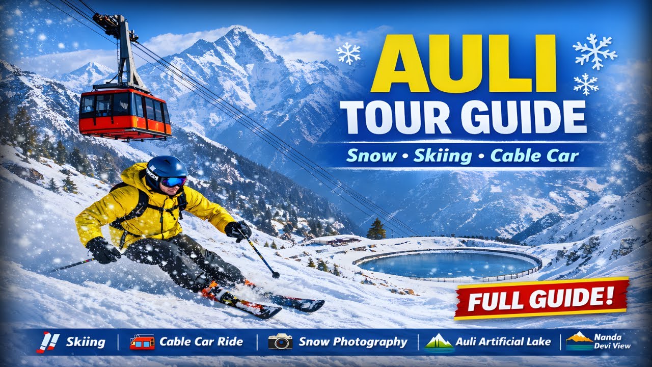 Auli Tourist Places | Auli Uttarakhand | Auli Tour Plan  | Auli Snowfall | Auli Tour { औली जोशीमठ  }
