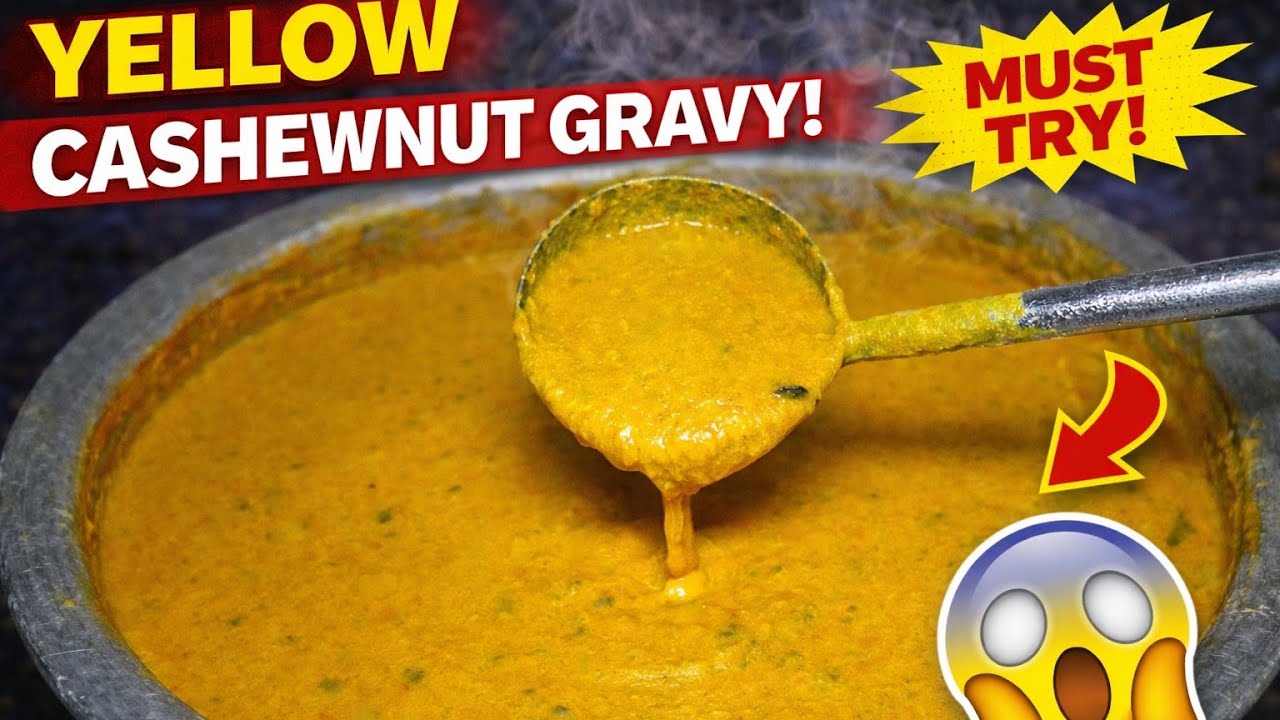 YELLOW CASHEWNUT GRAVY FOR ALL HOTEL STYLE GRAVY CURRYS | Gravy base | #cashewgravy