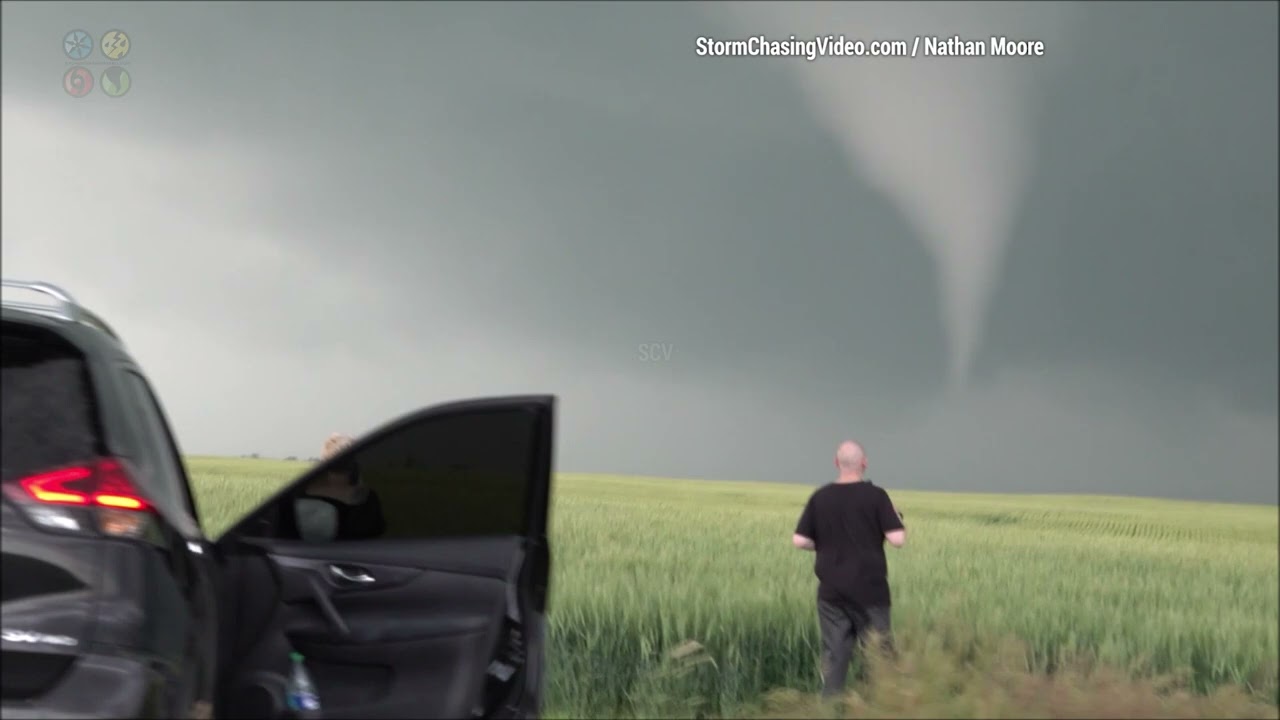 Chugwater And Slater Wyoming Tornadoes Touch Down Over Open Fields.