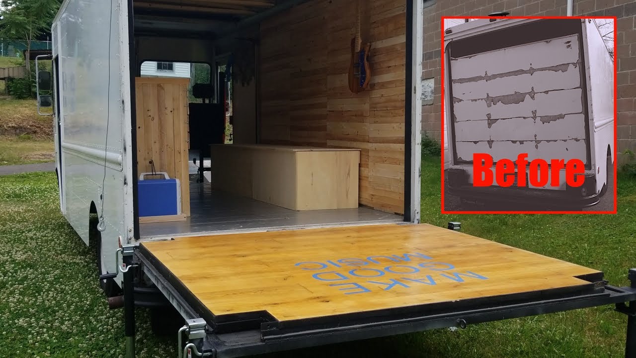 Converting my Step Van into a Store - Pallet Wood Walls