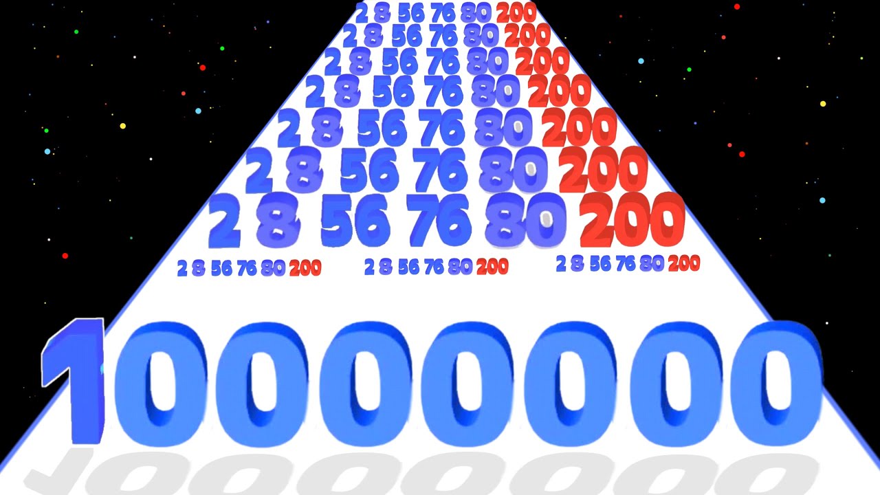 NUMBER STACK RUN 3D (Infinity Number Leveling) - Number Master, Count Number Run 2048