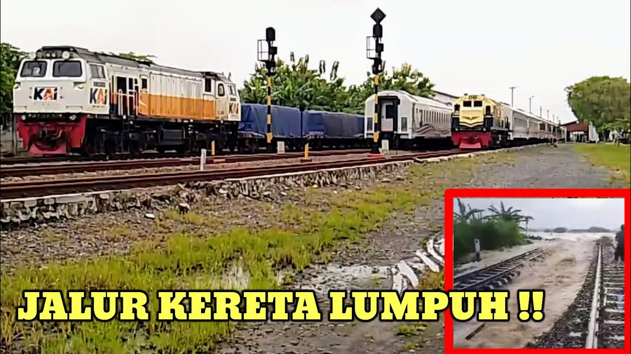 KESIBUKAN DI STASIUN BRUMBUNG HARI KE 2!! IMBAS BANJIR JEBOLNYA TANGGUL SUNGAI TUNTANG GROBOGAN