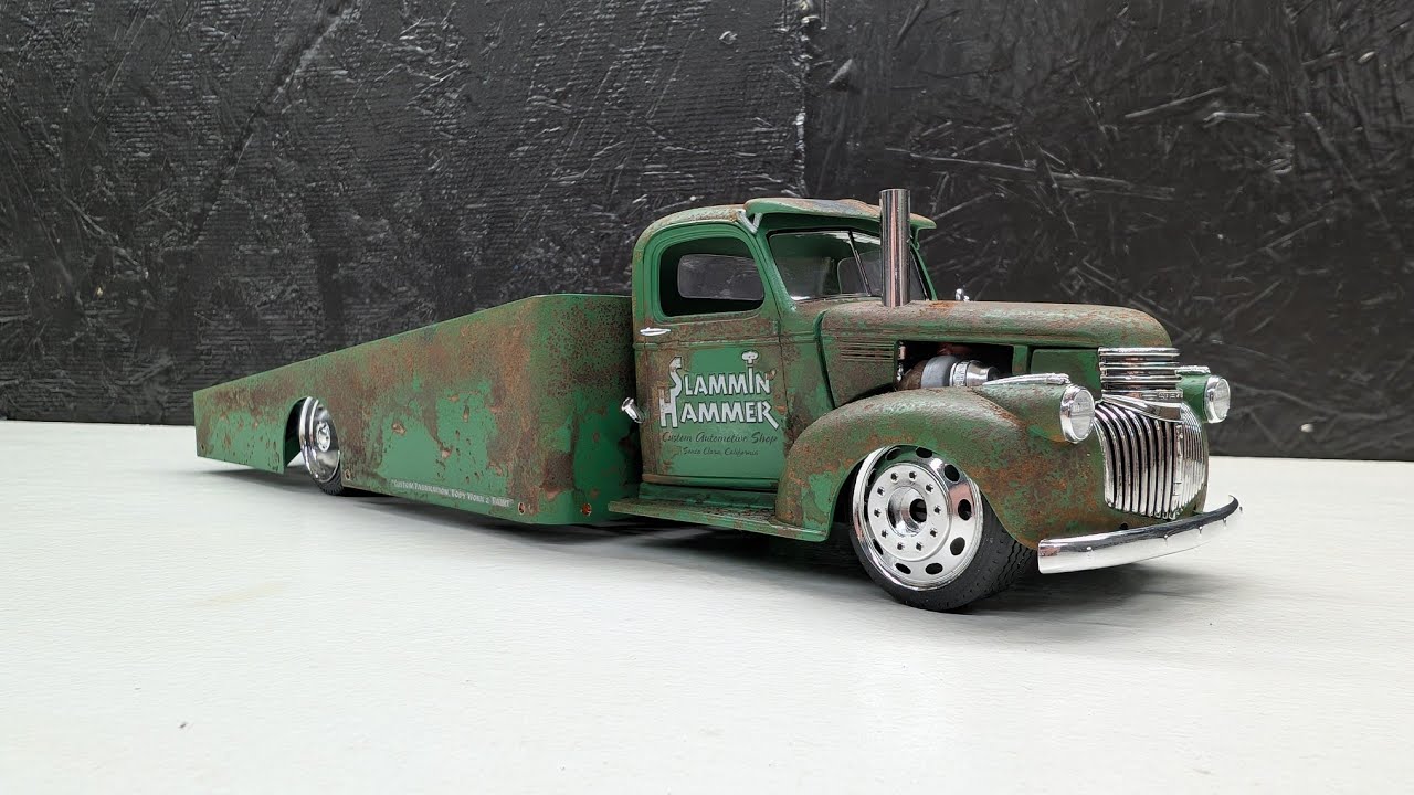 Scale model car rust and patina how to