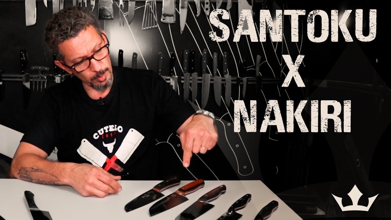 FACAS SANTOKU X NAKIRI. QUAL A MELHOR? O Mestre Cuteleiro Responde!