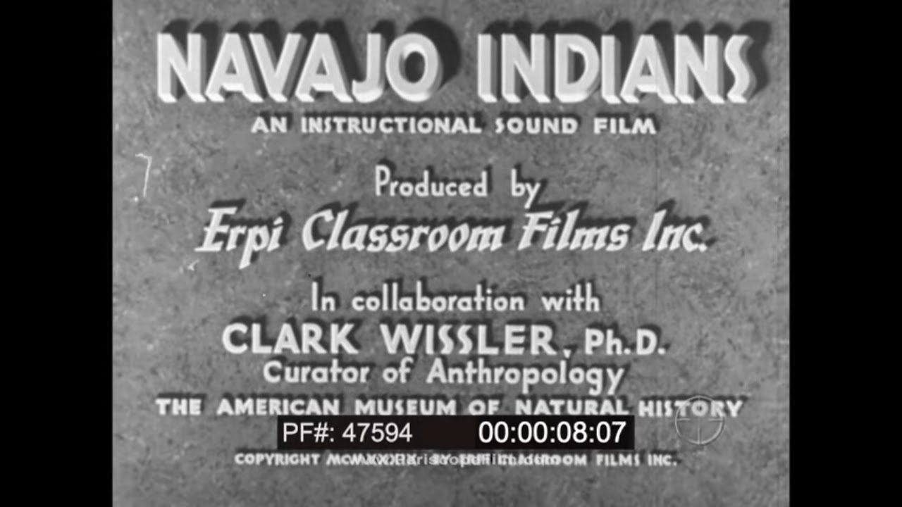 NAVAJO INDIANS DIN&Eacute; 1940s ENCYCLOPEDIA BRITTANICA EDUCATIONAL FILM AKA  47594