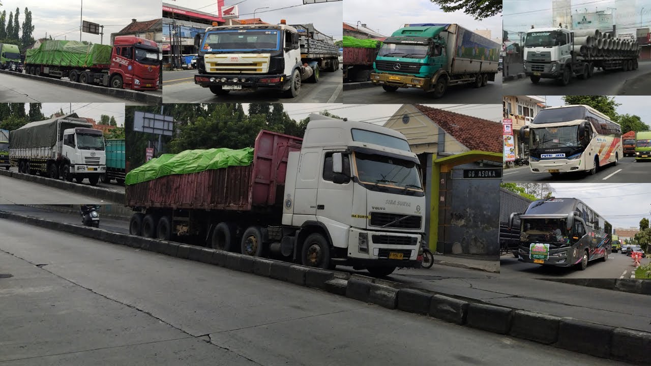 VOLVO FH TRAILER, FAW JH6, FAW OLD, MERCY SK, QUESTER TRAILER //TRUCK SPOTTING PEKALONGAN