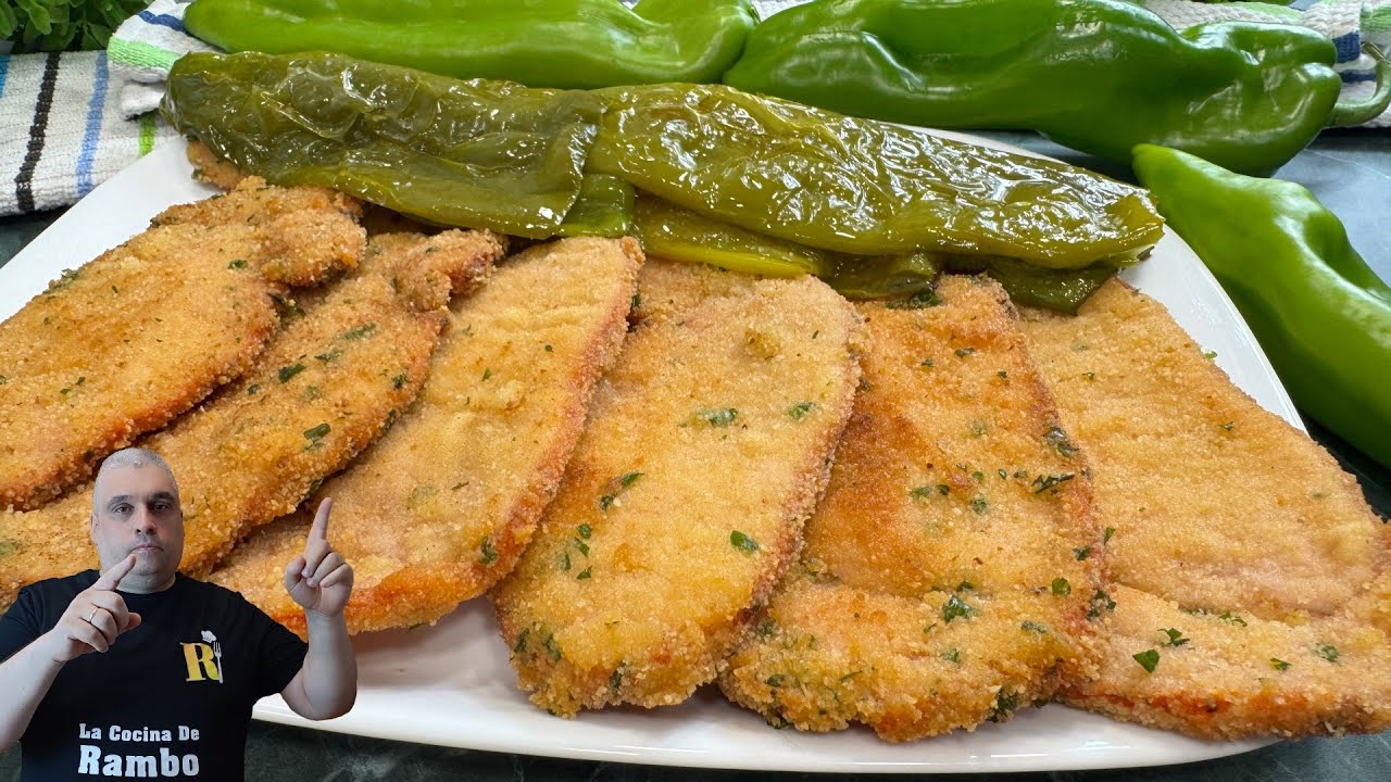 Filetes Empanados JUGOSOS y CRUJIENTES Con PIMIENTOS 😎 Especial Para llevar a la piscina o playa 🤩
