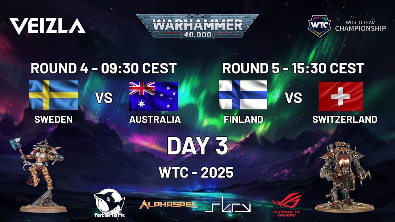 ‼️LIVE‼️ Day 3 - WTC 2025 -  Round 5 Finland - Switzerland