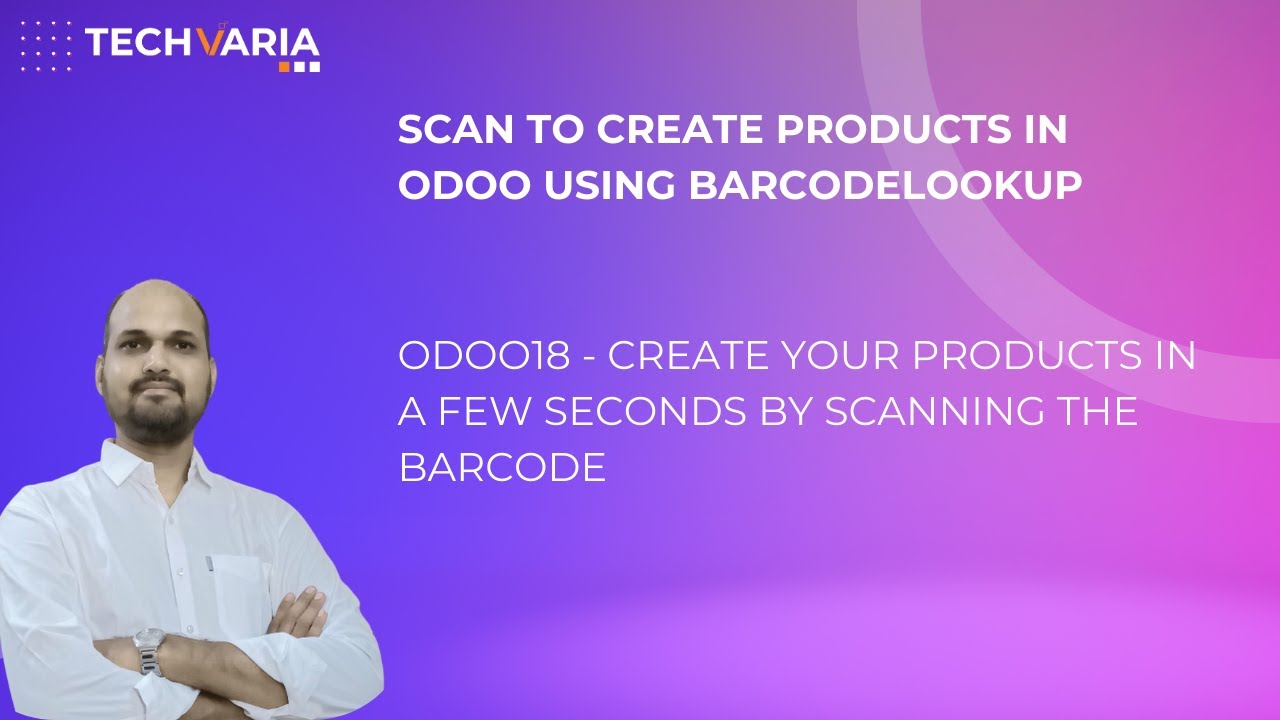 Odoo18 - Create your products in a few seconds by scanning the barcode