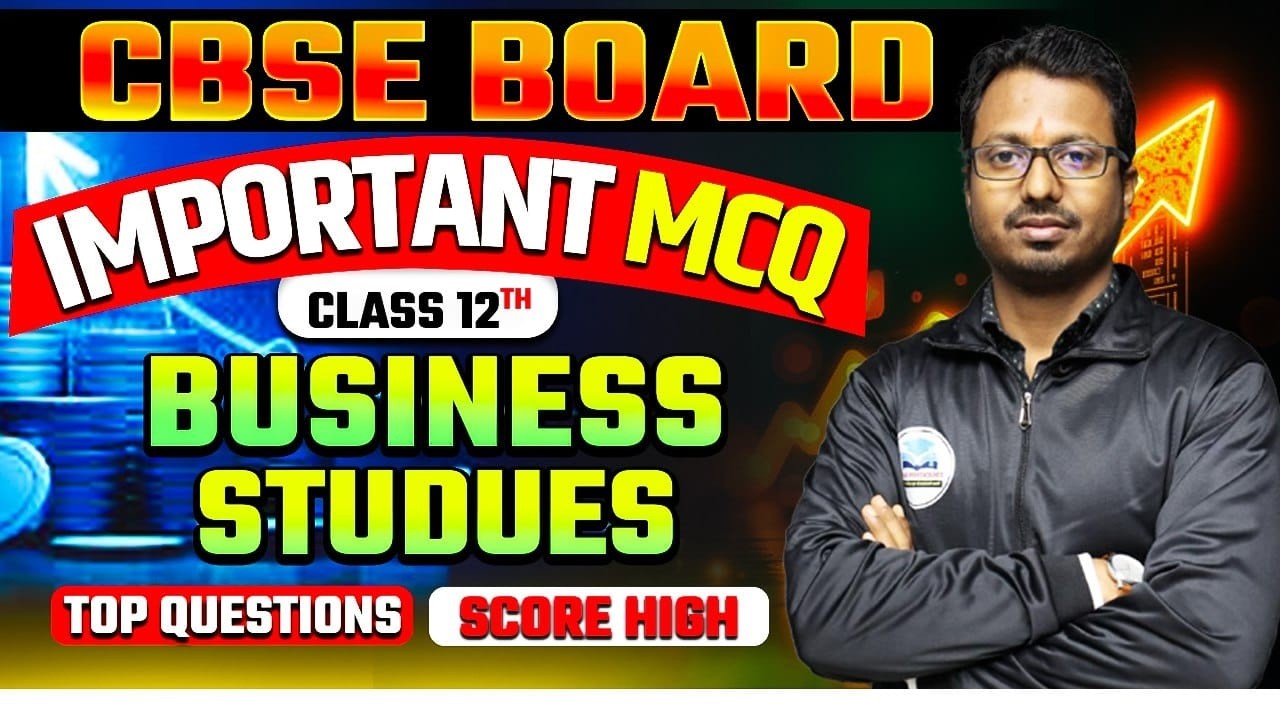 Class 12 Business Studies Important MCQs 2026 | Most Expected Questions | CBSE Board 2026