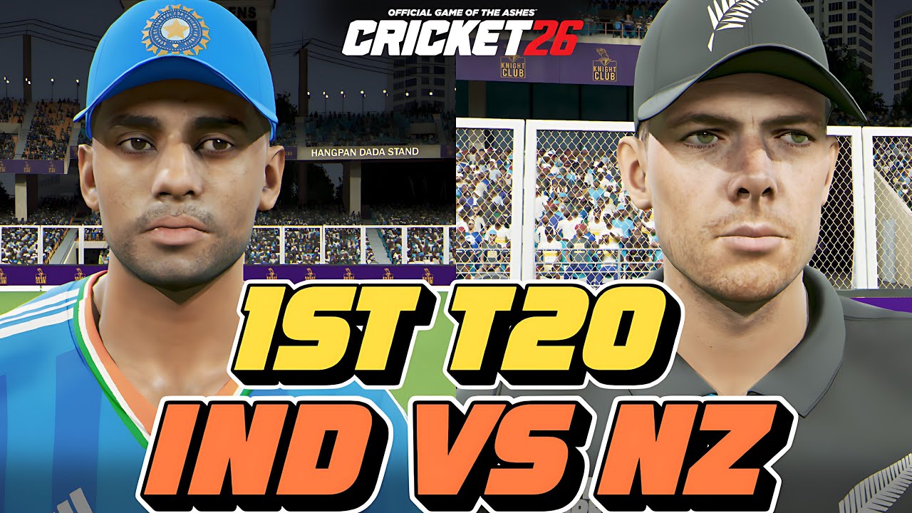 India vs New Zealand 1st T20 at Nagpur Cricket Stadium | Road to T20 World Cup 2026 | Cricket26 Live