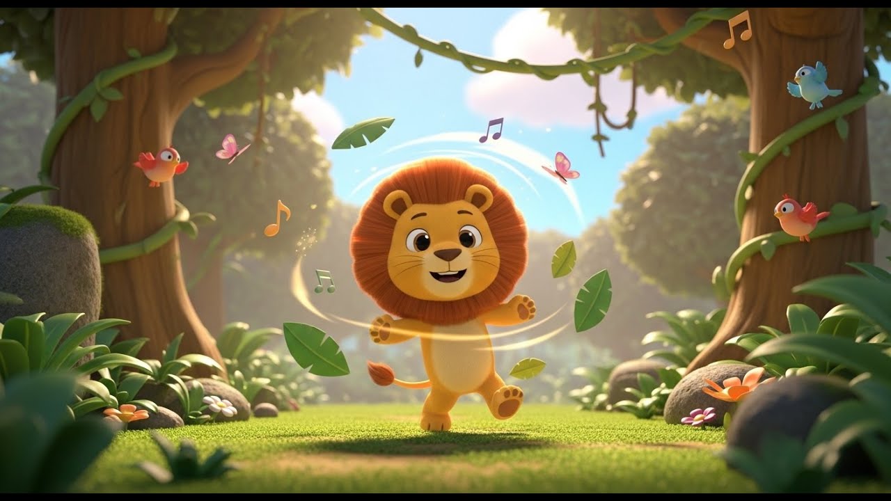 Lenny the Lion Says Raaaar | Fun Animal Sound Rhyme for Kids | Nursery Rhymes & Songs for Children