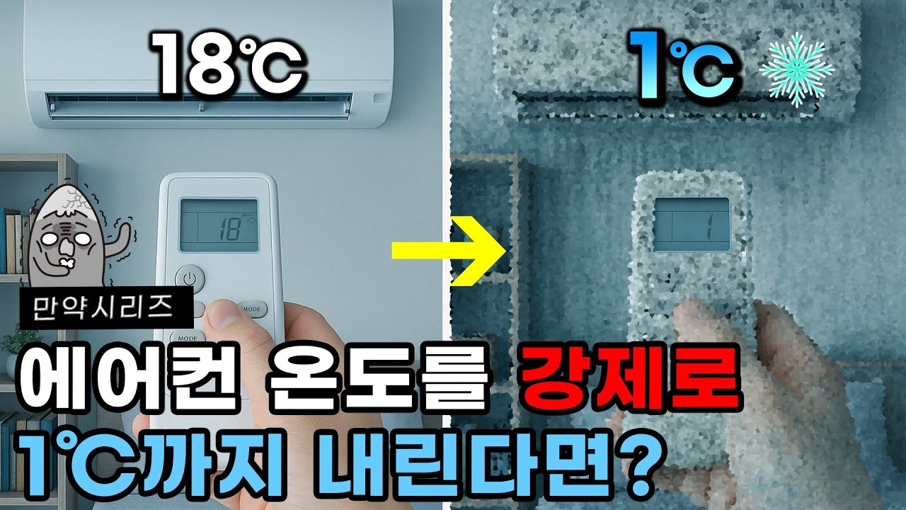 🍠 만약 에어컨 온도를 강제로 1℃로 내린다면 어떻게 될까? (feat. 결로현상)
