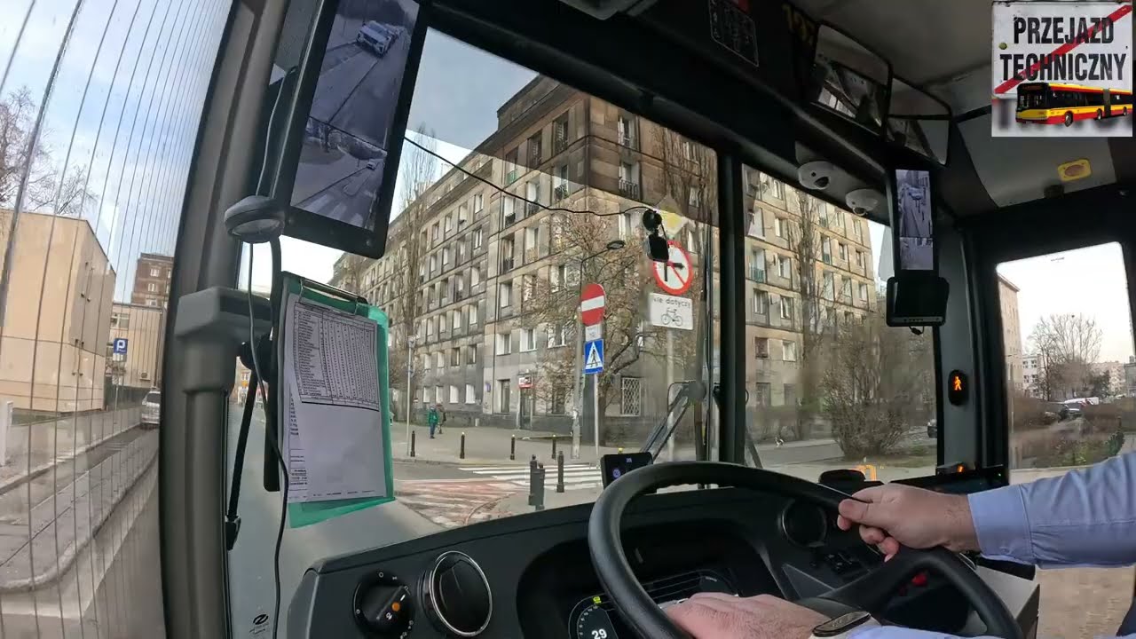 CABVIEW Linia 212 ZTM Warszawa Pl Hallera - CH Targówek Solaris Urbino 12 Electric 2024 MZA Warszawa