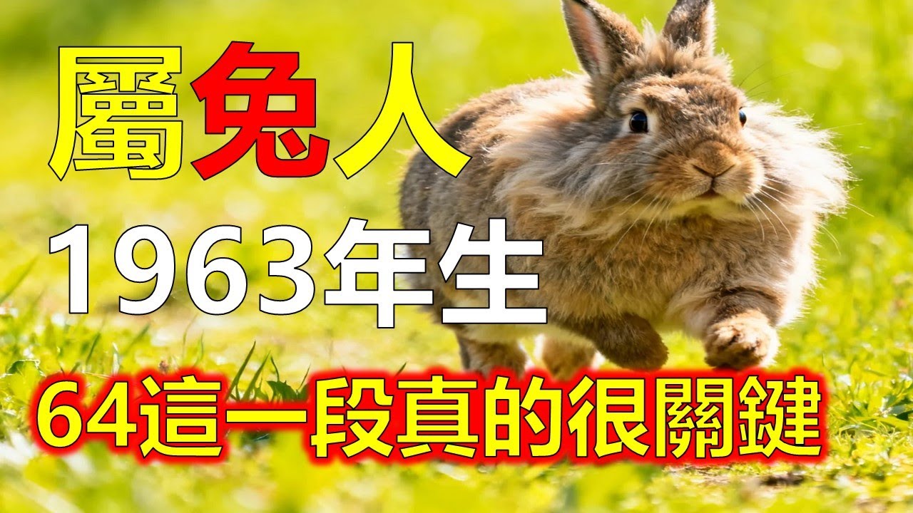 1963年屬兔人，晚年命運曝光，62歲後的人生其實早就寫好了