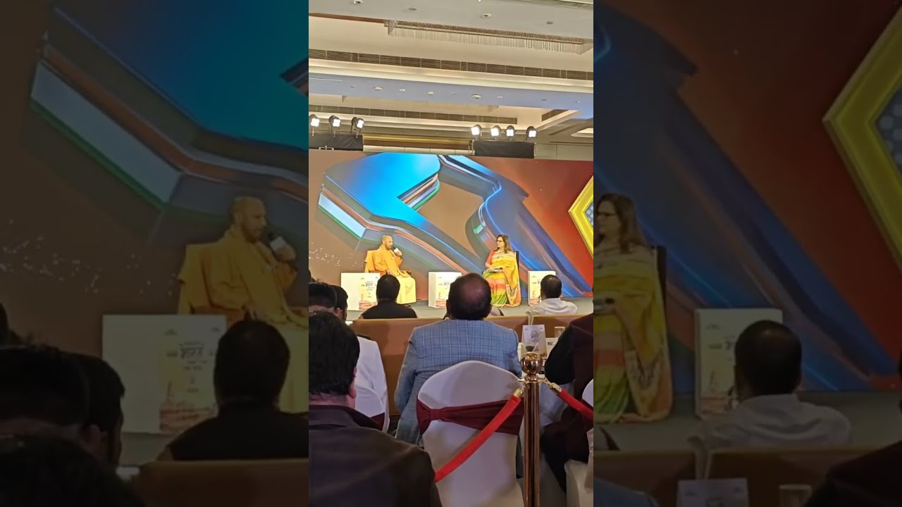 CM Yogi Adityanath with Malvika | Viksit Bharat UP Lucknow Conclave | योगी आदित्यनाथ संवाद वार्ता