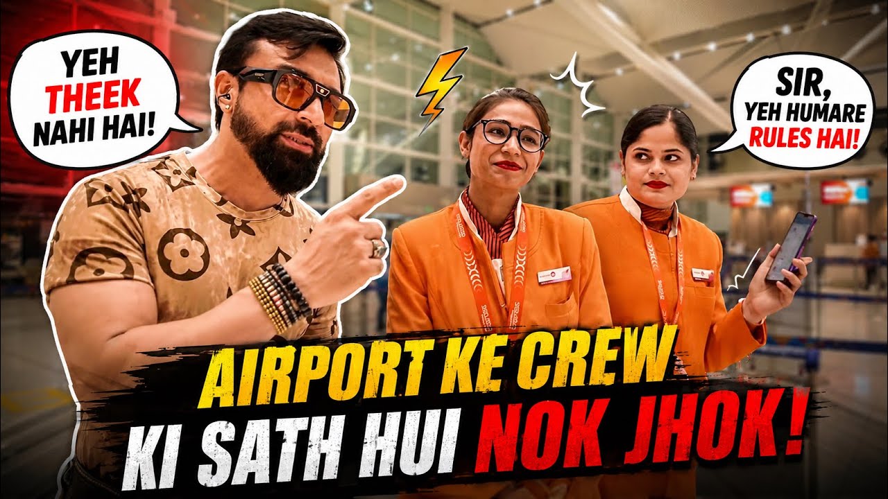Airport Crew Ke Saath Hua Wild Non-Joke 😂 | Real Non-Joke Moment | Ajaz Khan Vlogs