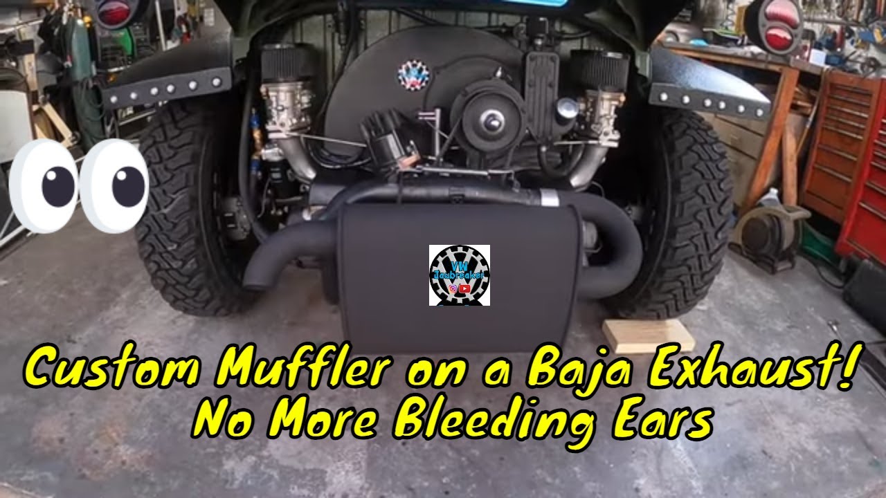 Easy DIY VW Baja Exhaust Modifications. Saving Ear Drums! Sickxty Volksrod Baja Franken Build - 63
