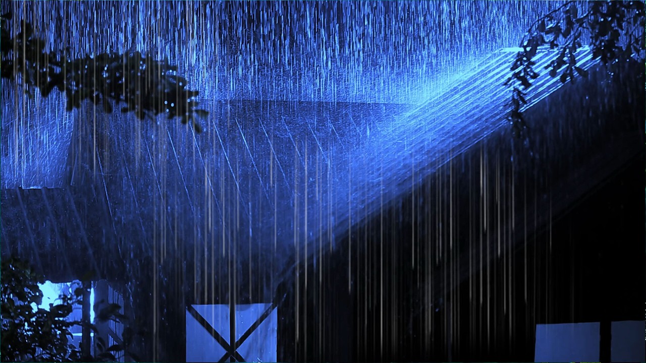 NO ADS | All You Need for Deep Sleep  Thunderstorm, Heavy Rain Sounds on Metal Roof,Powerful Thunder