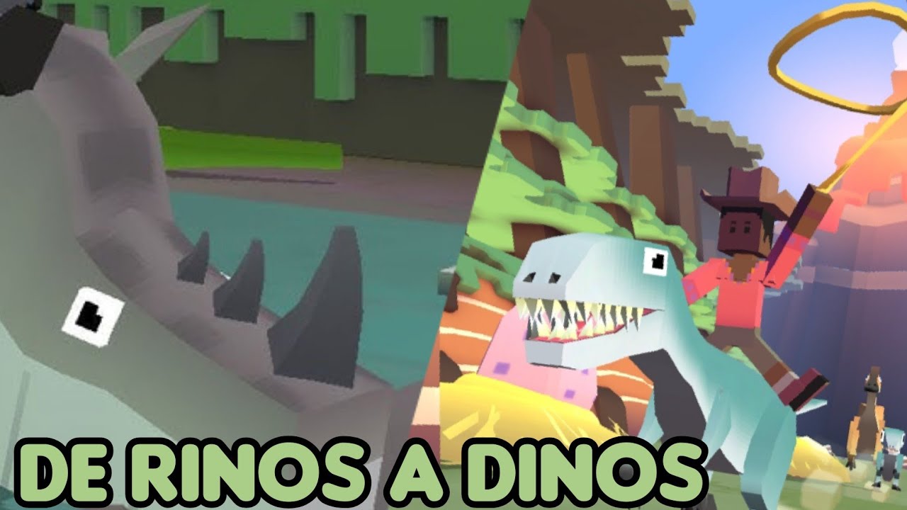 de rinos a dinos | Rodeo stampede juego móvil