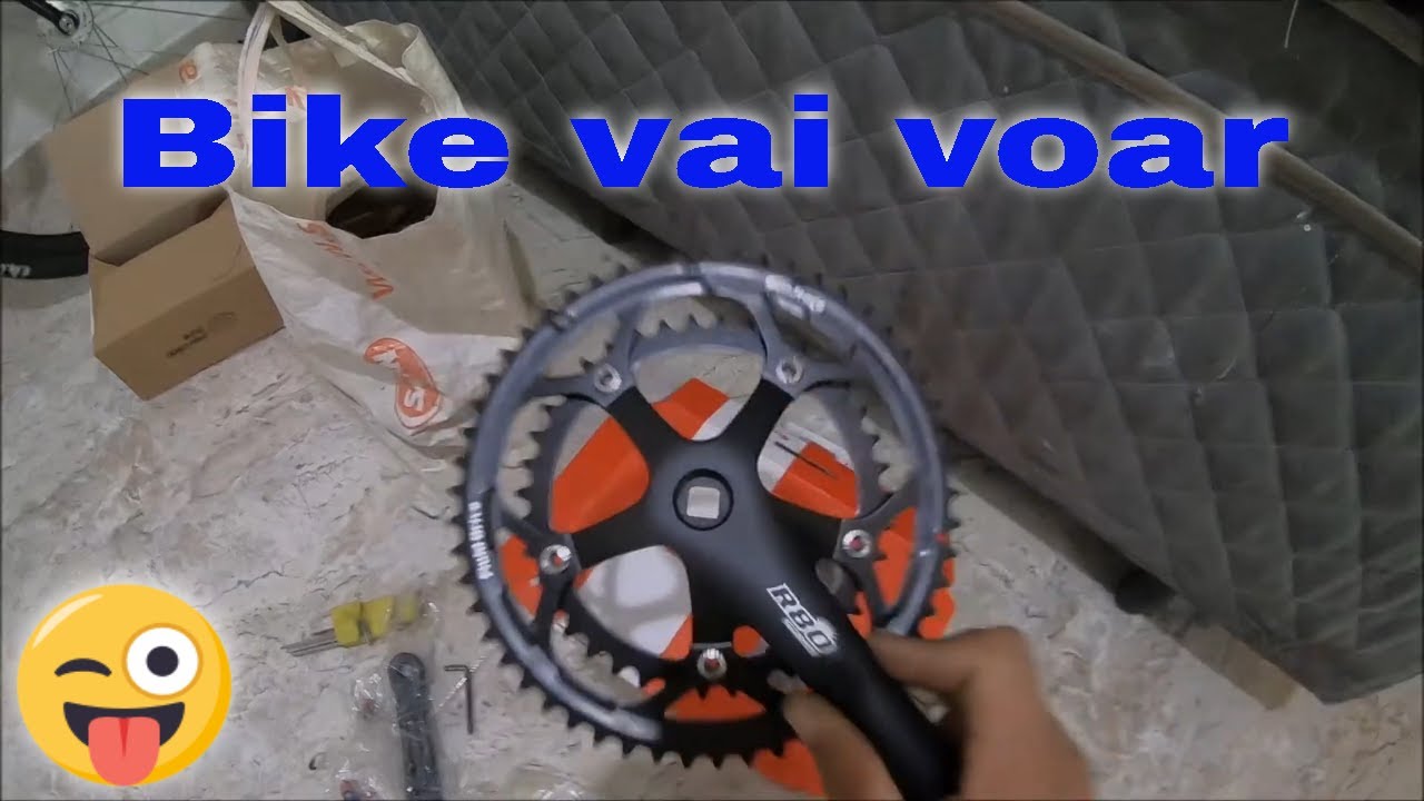 COLOQUEI UMA COROA DE 53 DENTES /BIKE FIXA/