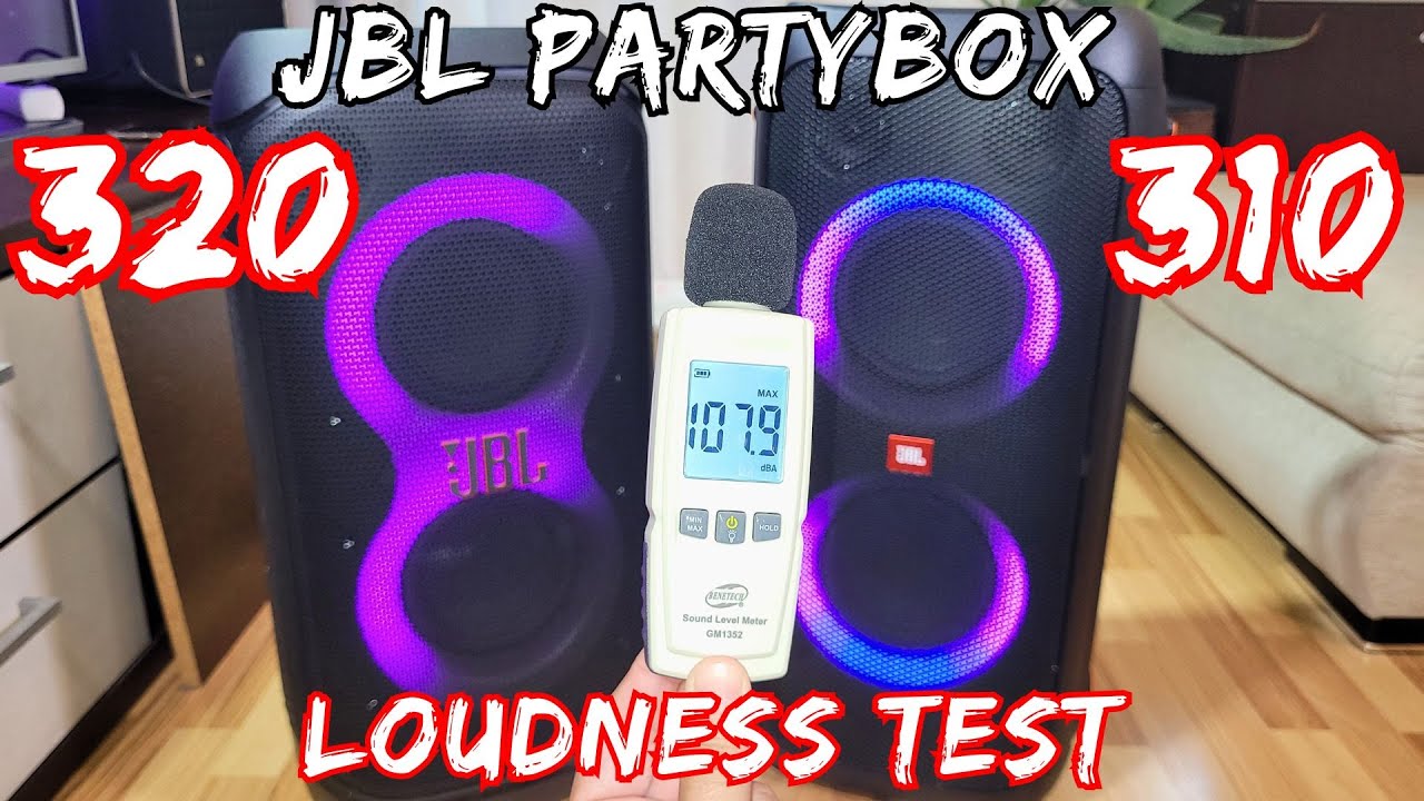 Which is louder? JBL Partybox 320 VS JBL Partybox 310 DECIBEL TEST (did not expect that!)