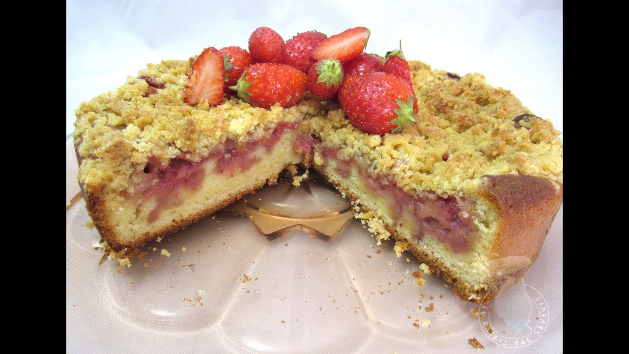 Recette du crumbcake à la fraise