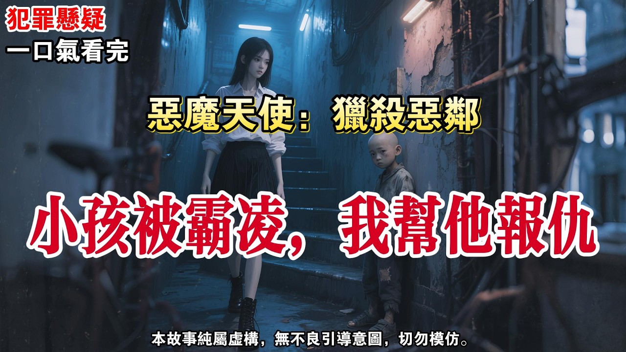 【惡魔天使：獵殺惡鄰】對面鄰居夫妻每天吵到半夜，家裏的小孩到處撿垃圾吃。但凡有人敢給孩子吃的，無不被他們上門辱罵，甚至造黃謠。那天我路過樓梯，發現小孩躲在角落裏，不敢看我。#懸疑小說 #有聲小說