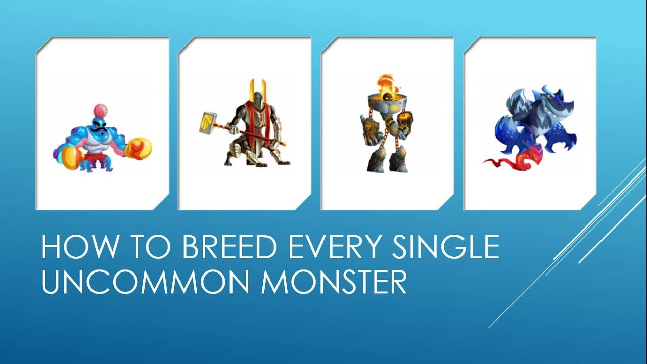 Monster Legends All Uncommon Monster Breeding