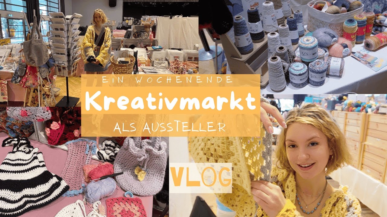 🎨✨ Mein erstes Mal als Aussteller auf einem Kreativmarkt! – Vlog
