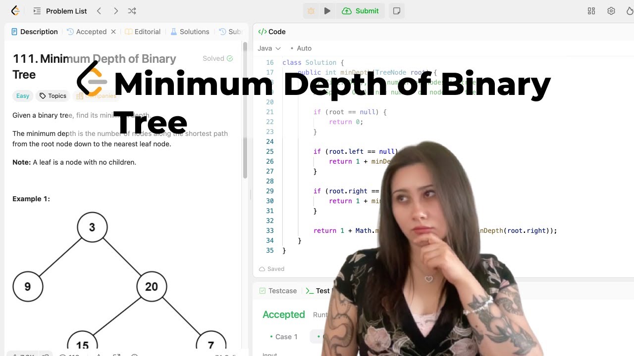 Minimum Depth of Binary Tree LeetCode - Java