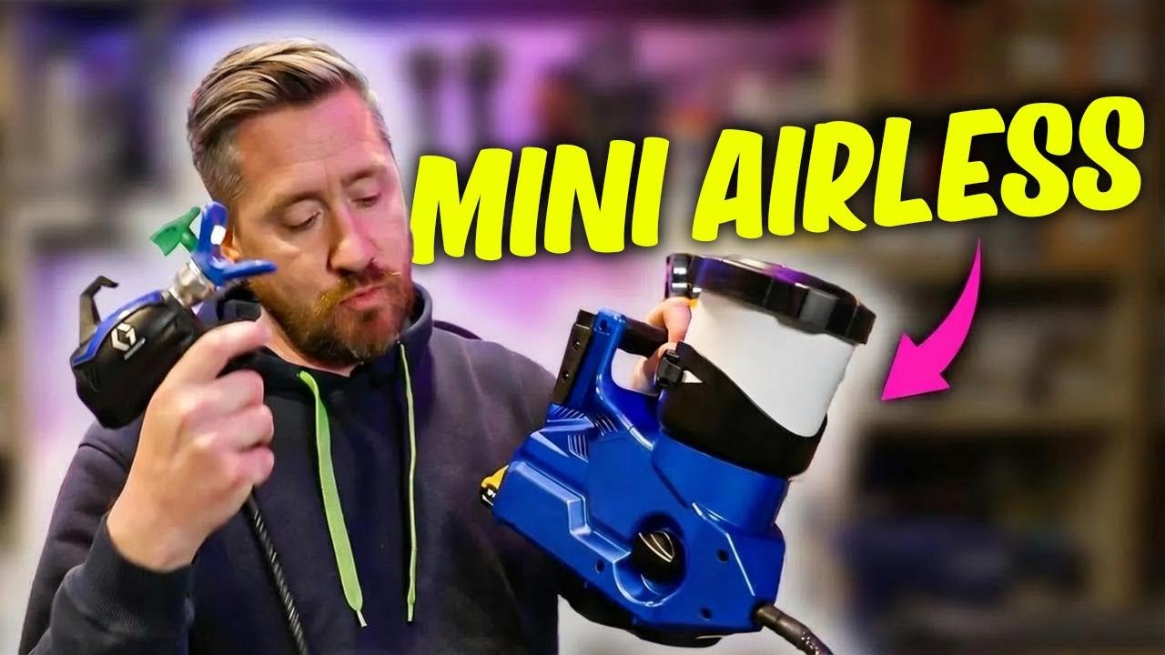 I Painted 237 sq ft in 5 Minutes with This Mini Airless Paint Sprayer!