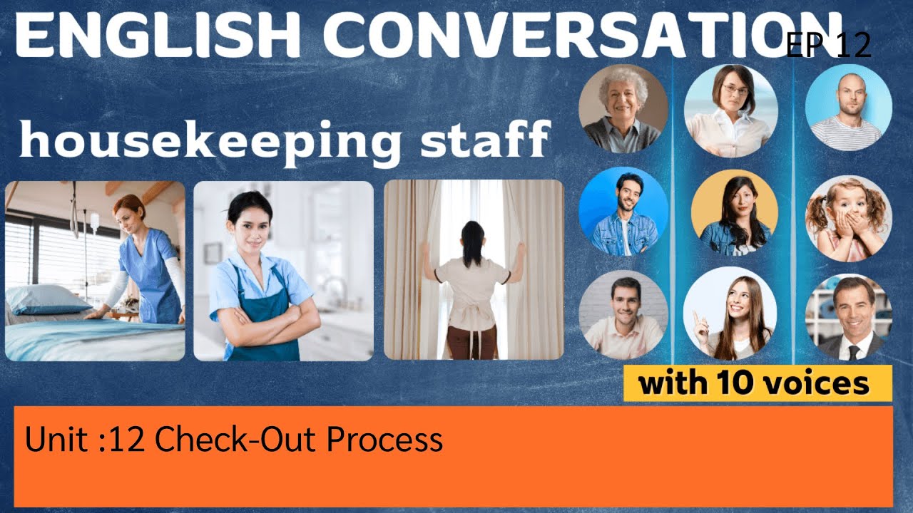 English Conversation housekeeping staff Check Out Process
