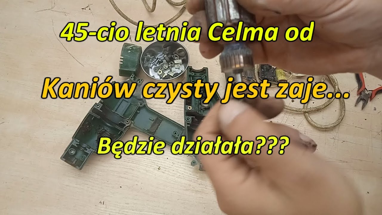 Wiertarka Celma z paczki od Artura z Kaniowa.