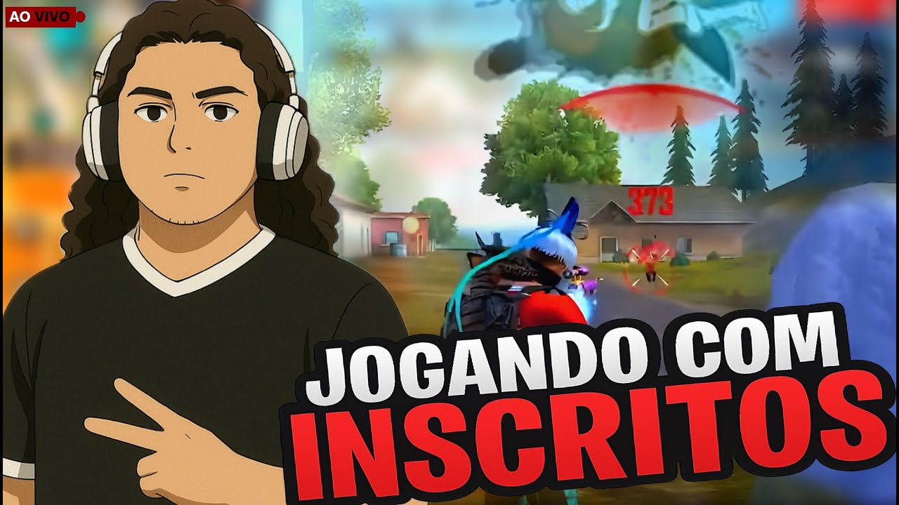 JOGANDO FREE FIRE COM  O CHAT  X1, 4x4 e 6x6 AO VIVO COM INSCRITOS R3TROFFX