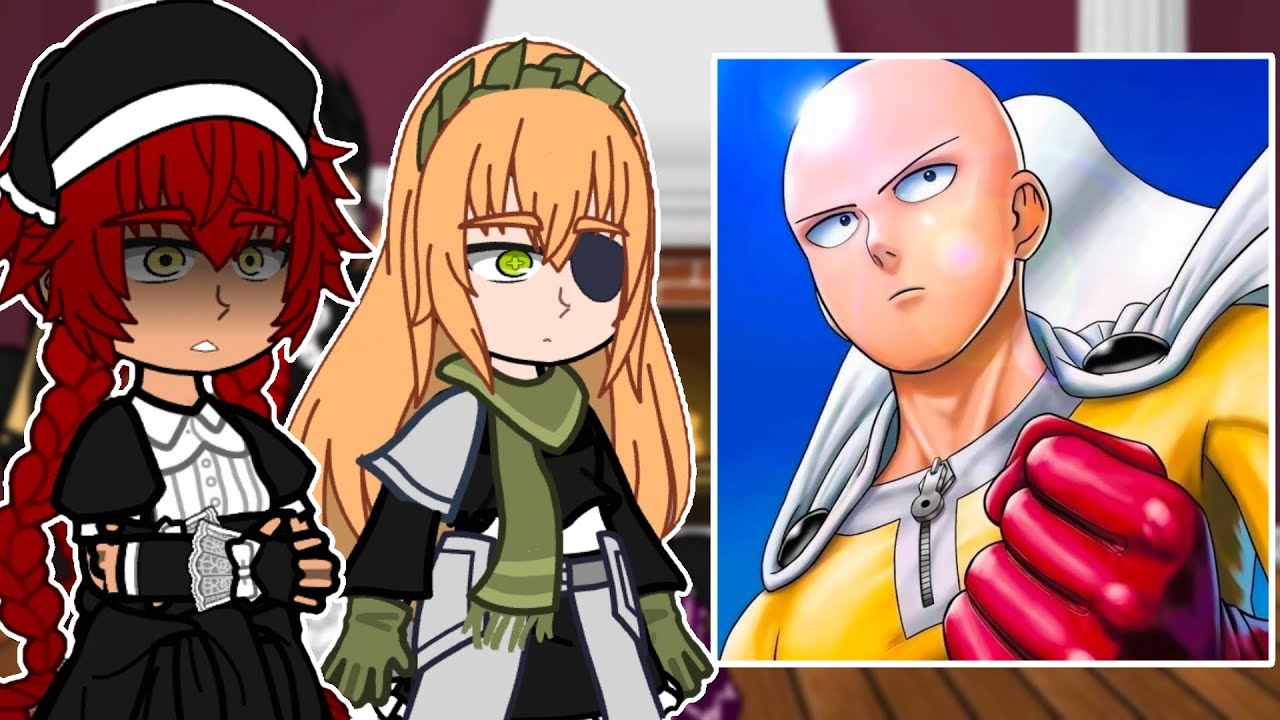 Overlord react to Saitama || One punch man || Gacha react 🇺🇸🇧🇷