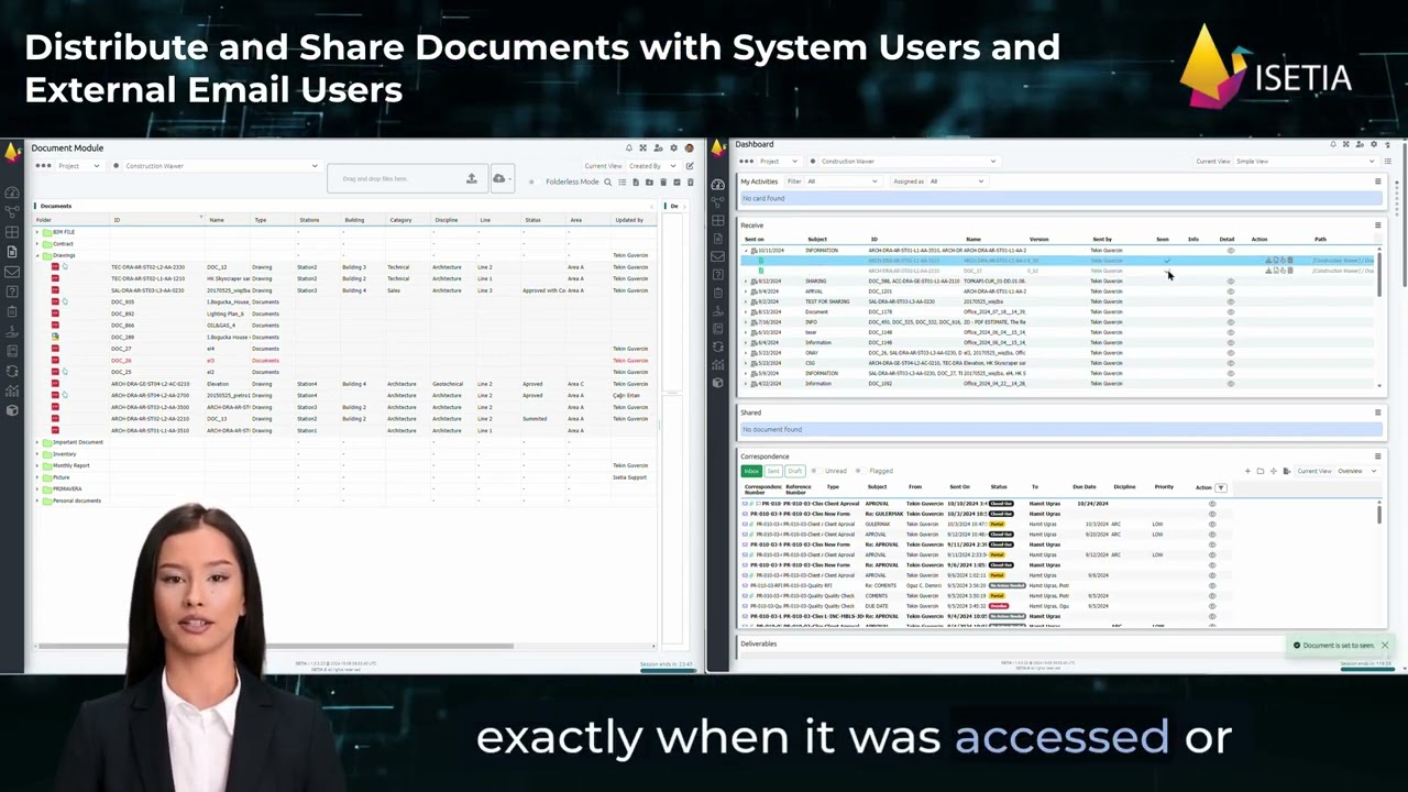 ISETIA - Distribute and Share Documents with System User and External Mail User.