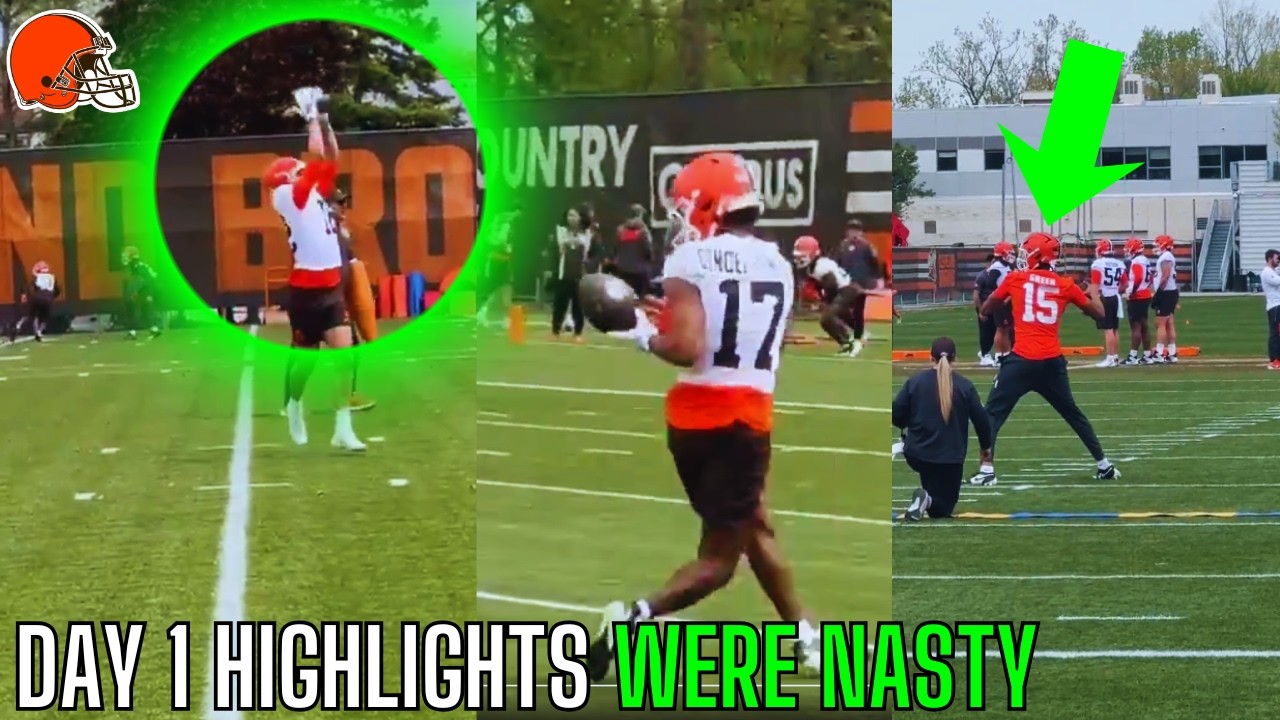 The Cleveland Browns DAY 1 Rookie Minicamp Highlights FEEL DIFFERENT... | Denzel Boston Taylen Green