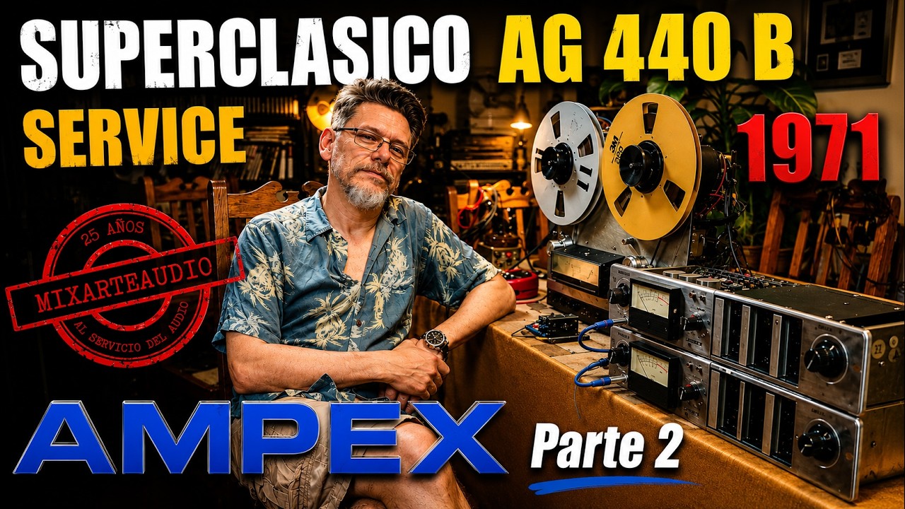 AMPEX AG 440 B STEREO 1971 - SERVICE Parte 2 ☢️🛠️👨‍🔧🎛️🎚️🔊🟢