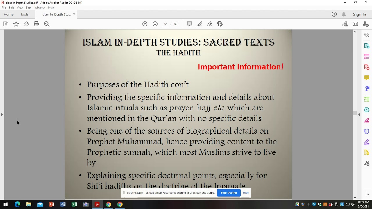 Sacred Texts: The Hadith