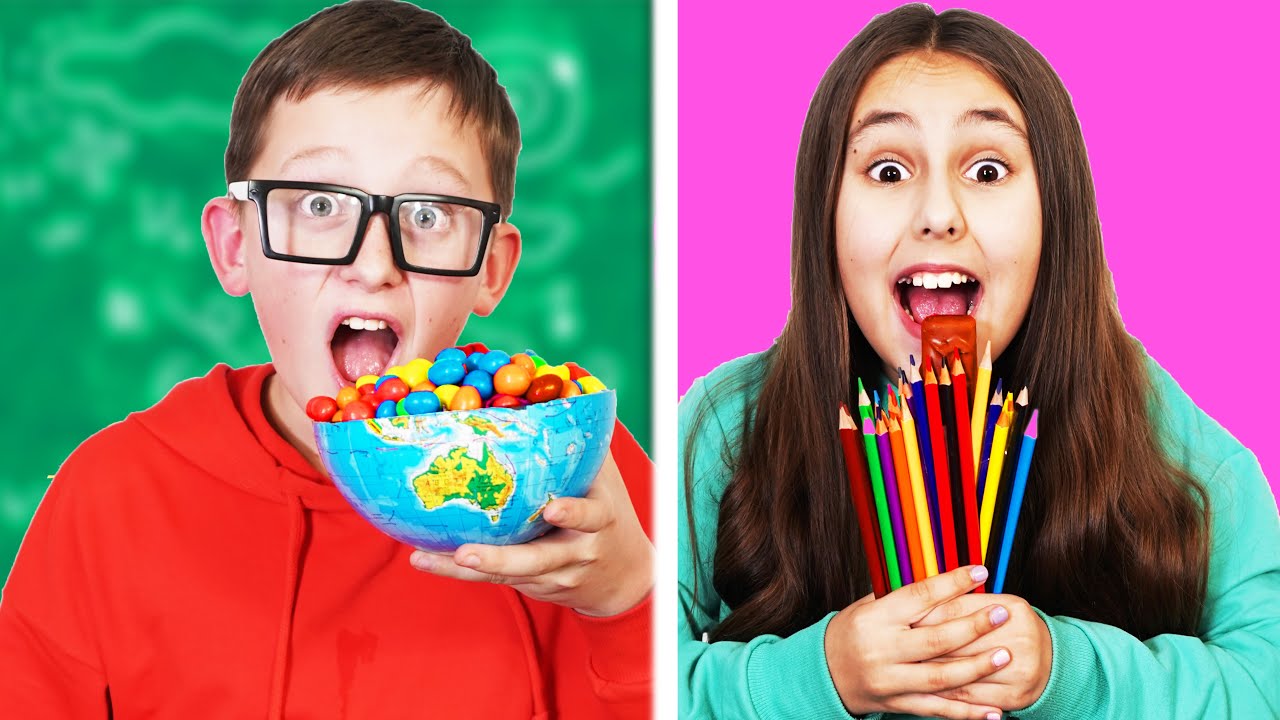¡Varios Formas Extrañas De Escabullir Comida A Clase!