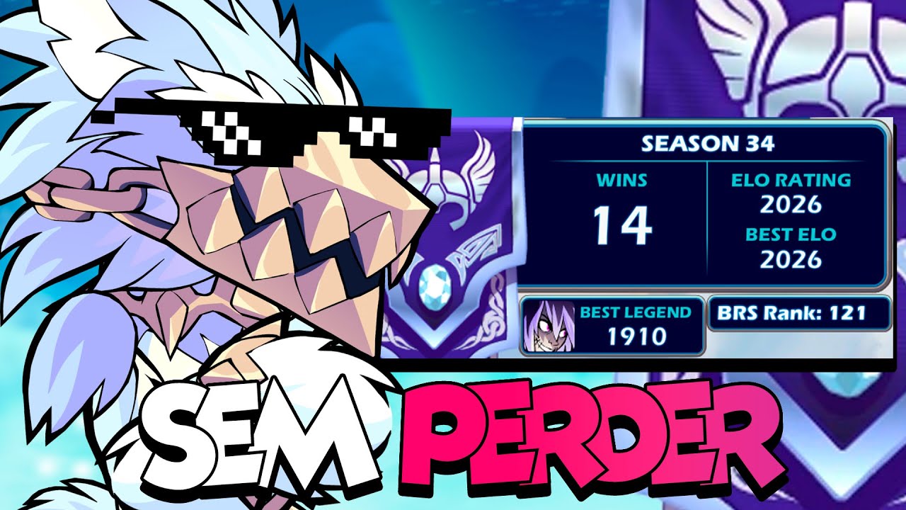 peguei DIAMANTE de Mordex SEM PERDER NENHUMA no Brawlhalla