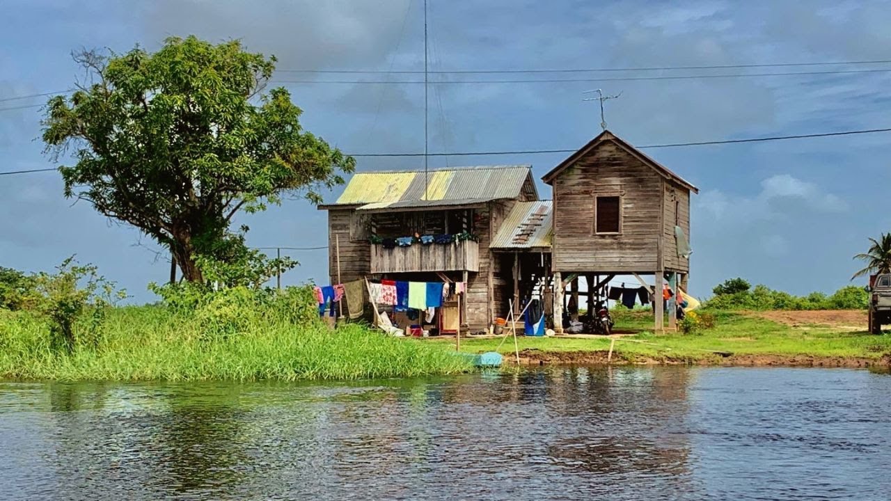 Mahaicony GUYANA 2023 🇬🇾 Village By The River • Countryside Boat Rides