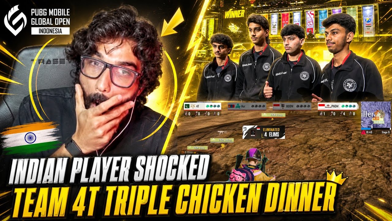 TEAM 4T 🇵🇰 BIGGEST COMEBACK SHOCKED THIS INDIAN PLAYER 🇮🇳😨