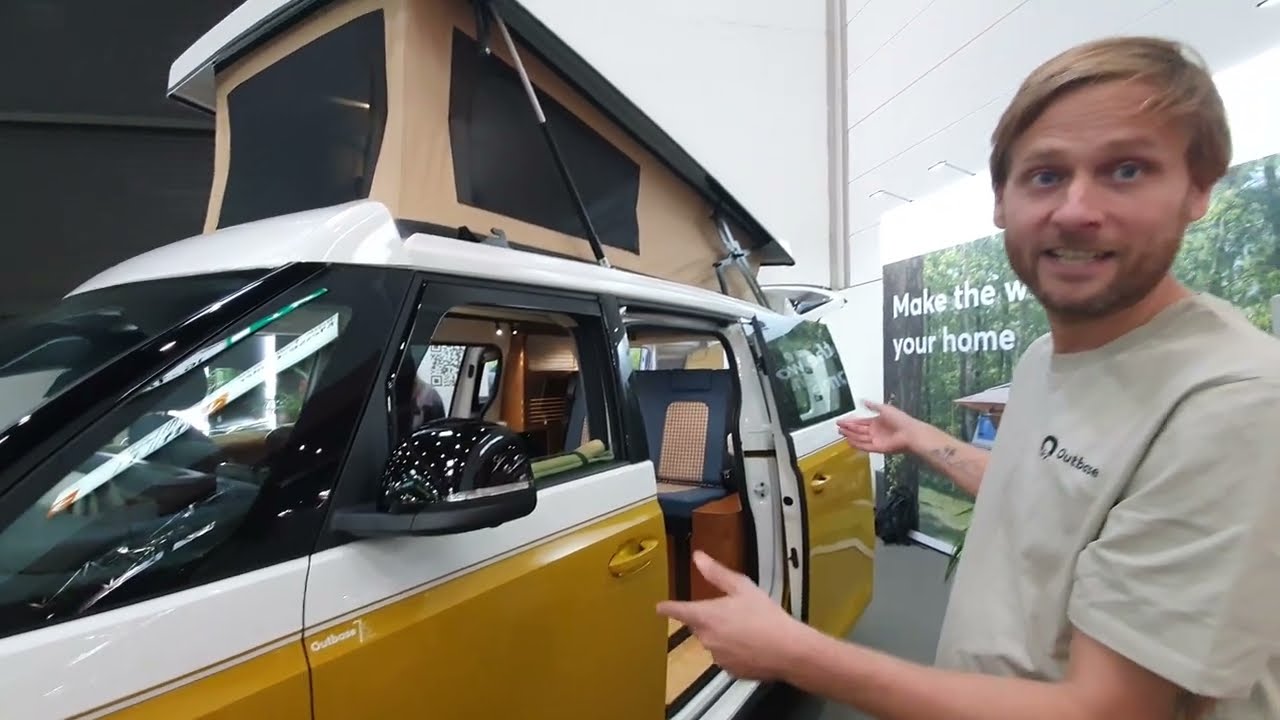ПОЛНОСТЬЮ ЭЛЕКТРИЧЕСКИЙ VW CAMPER Ретро-стиль, современный стиль
