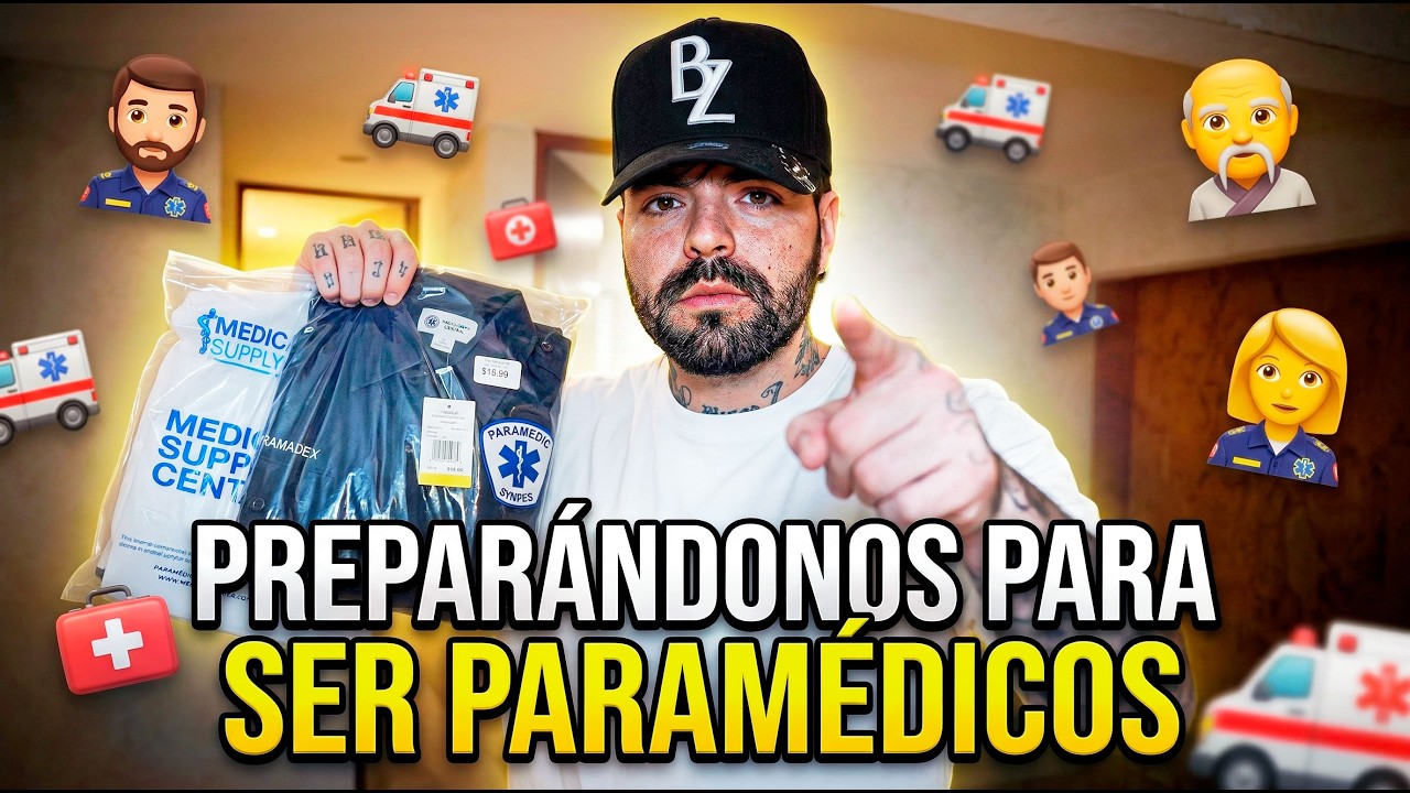 Preparándonos para ser paramédicos en CDMX 🚑 (Familia de Medianoche Real) Maestro shifu