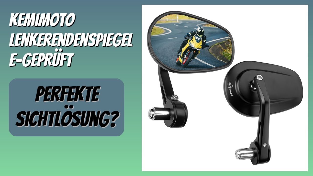 BEWERTUNG (2026): KEMIMOTO Lenkerendenspiegel E-geprüft. Infos
