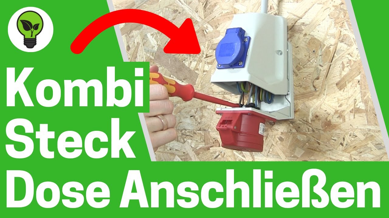 CEE Steckdose mit Schuko Anschlie&szlig;en ✅ TOP ANLEITUNG: Wie 400V & 230V Kombi Wandsteckdose Einbauen?